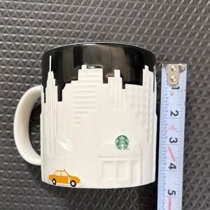 Starbucks collectible NY Skyline Mug with Yellow Taxi